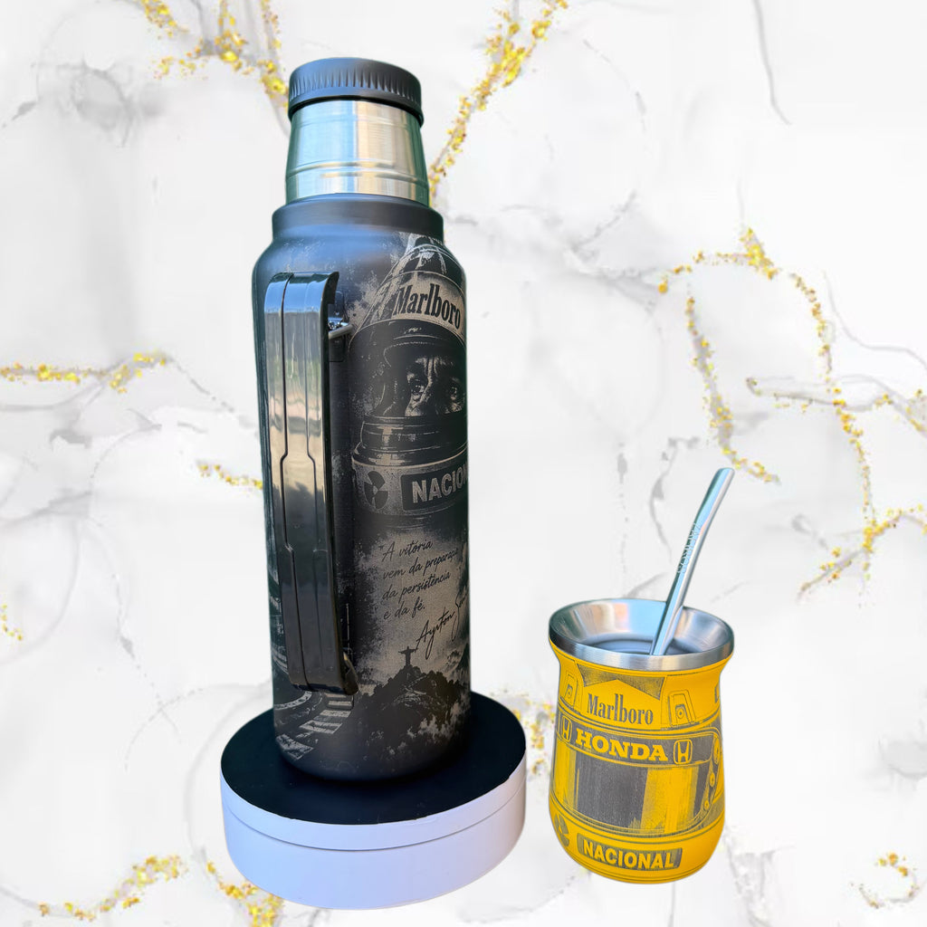 Combo Termo + Mate / Ayrton Senna / Diseño 2