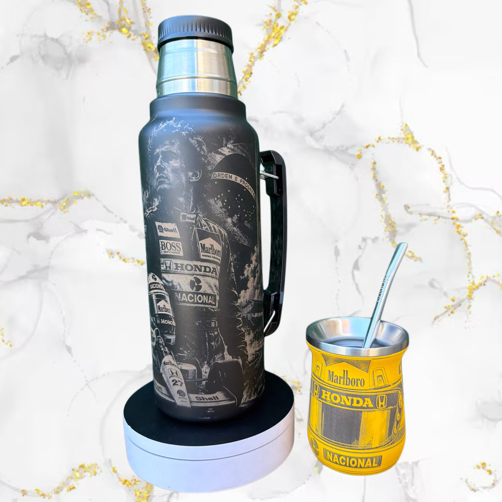 Combo Termo + Mate / Ayrton Senna / Diseño 2
