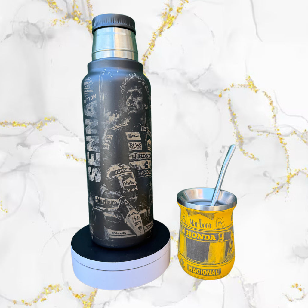 Combo Termo + Mate / Ayrton Senna / Diseño 2