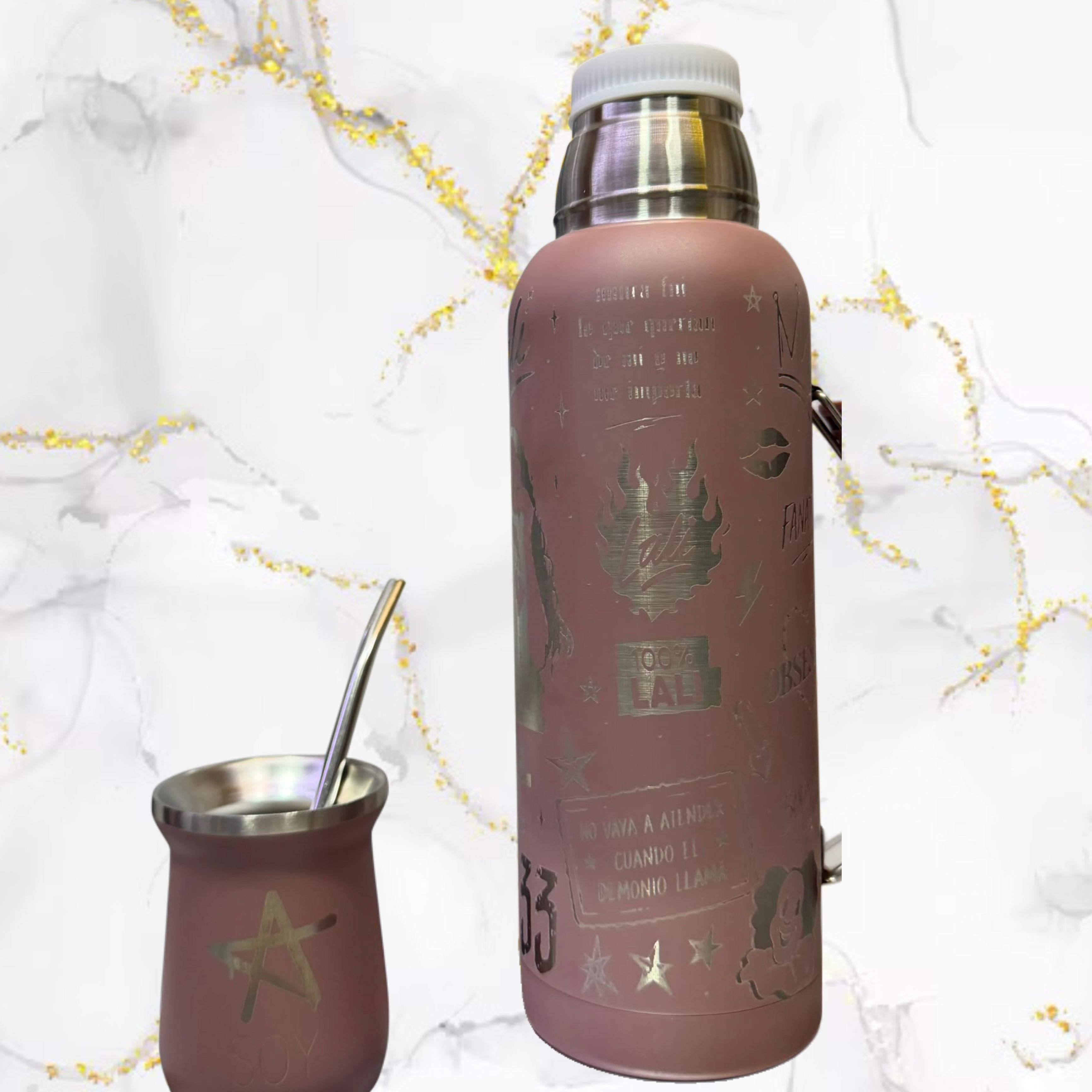 Set Termo + Mate / Lali / Bombilla de regalo