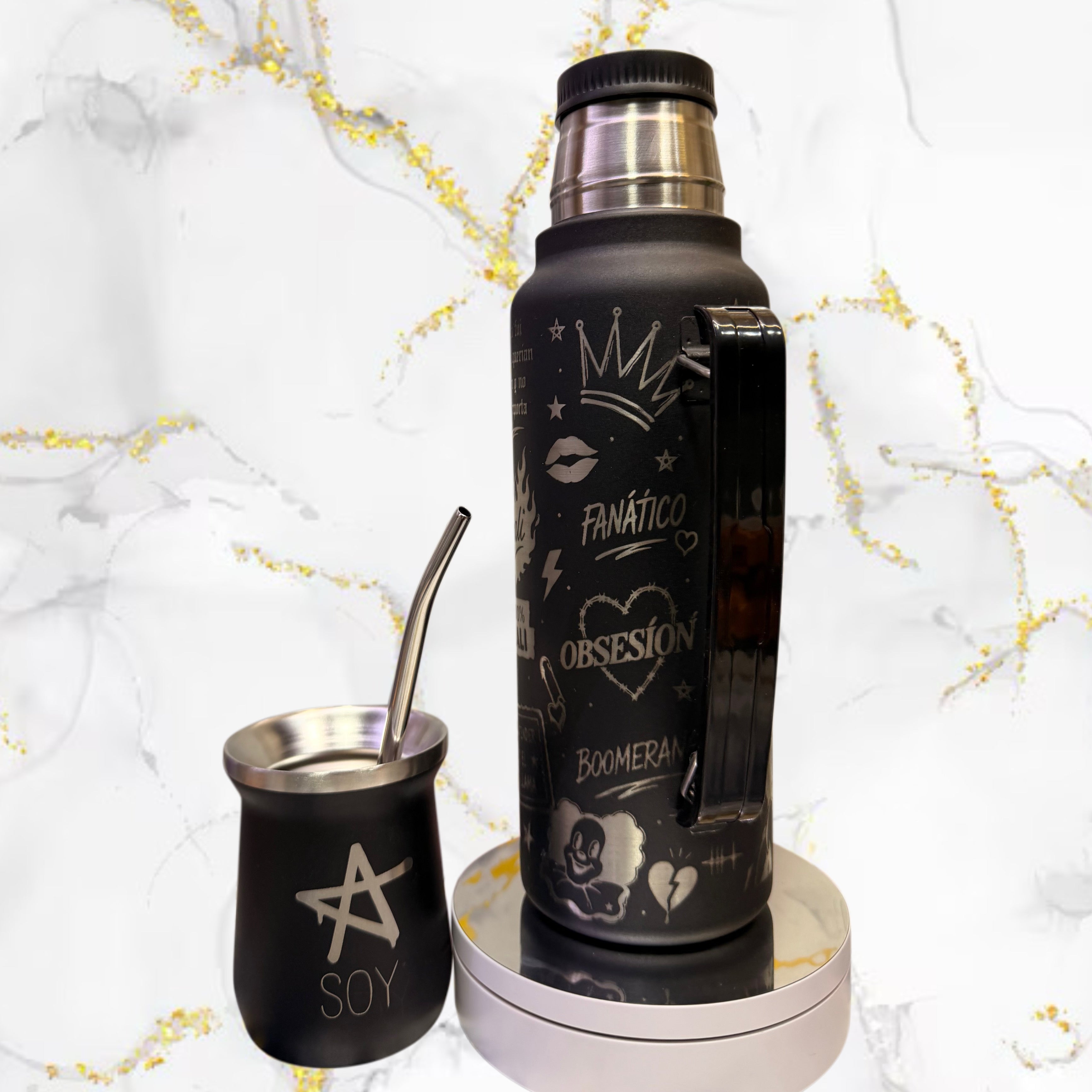 Set Termo + Mate / Lali / Bombilla de regalo