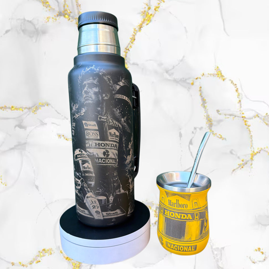 Combo Termo + Mate / Ayrton Senna / Diseño 2