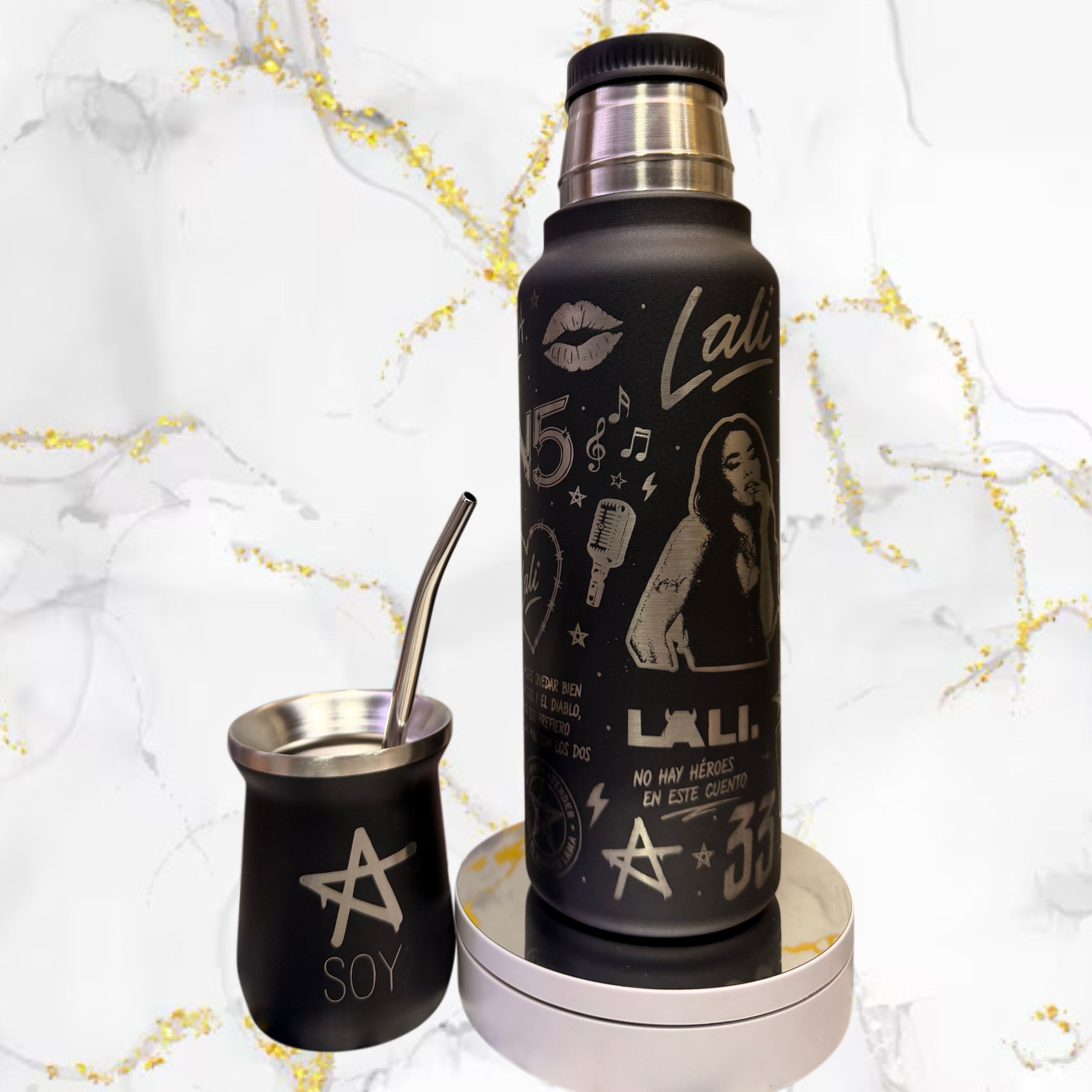 Set Termo + Mate / Lali / Bombilla de regalo