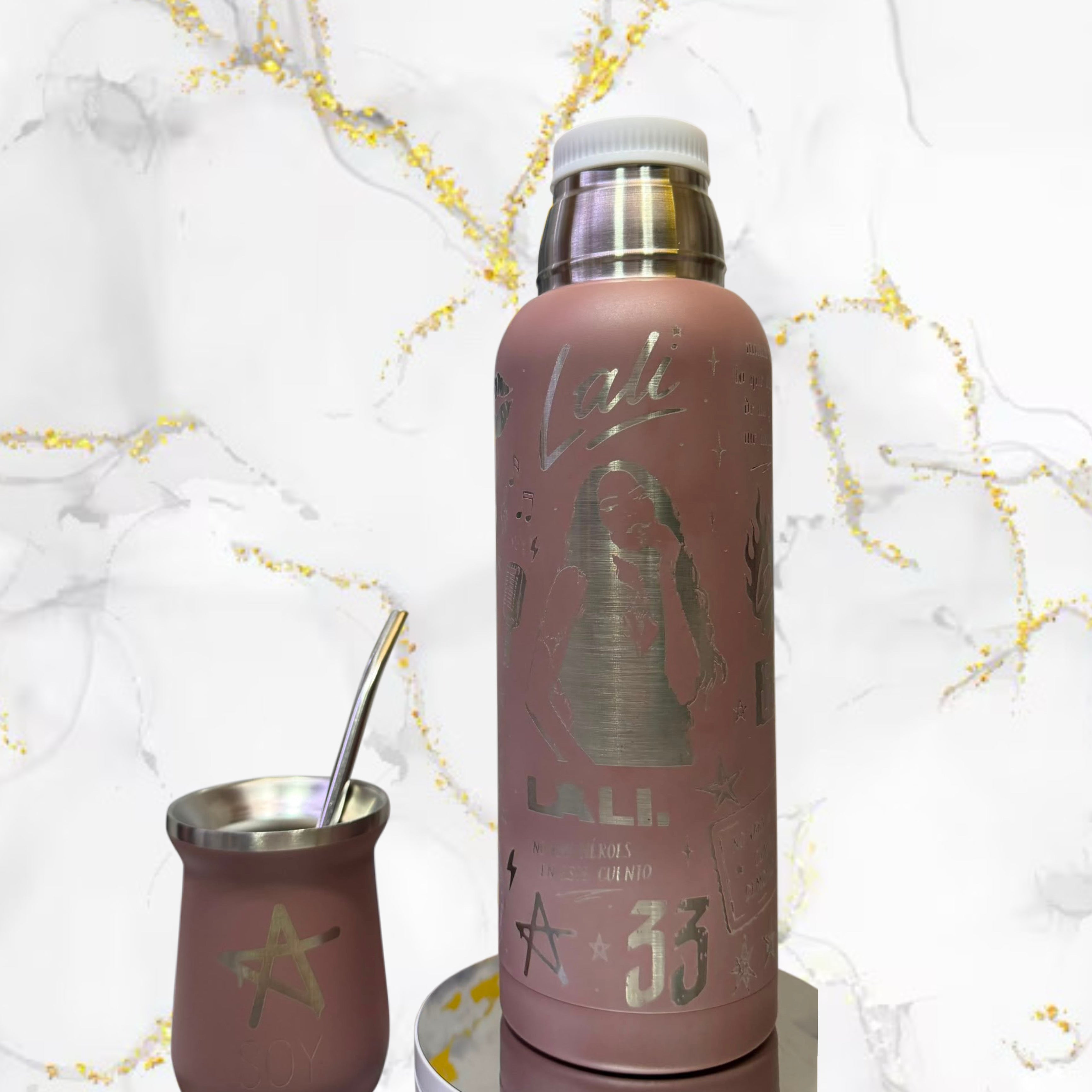 Set Termo + Mate / Lali / Bombilla de regalo
