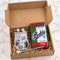 Box Regalo / Mate Inox + Bombilla + Yerba 500grs
