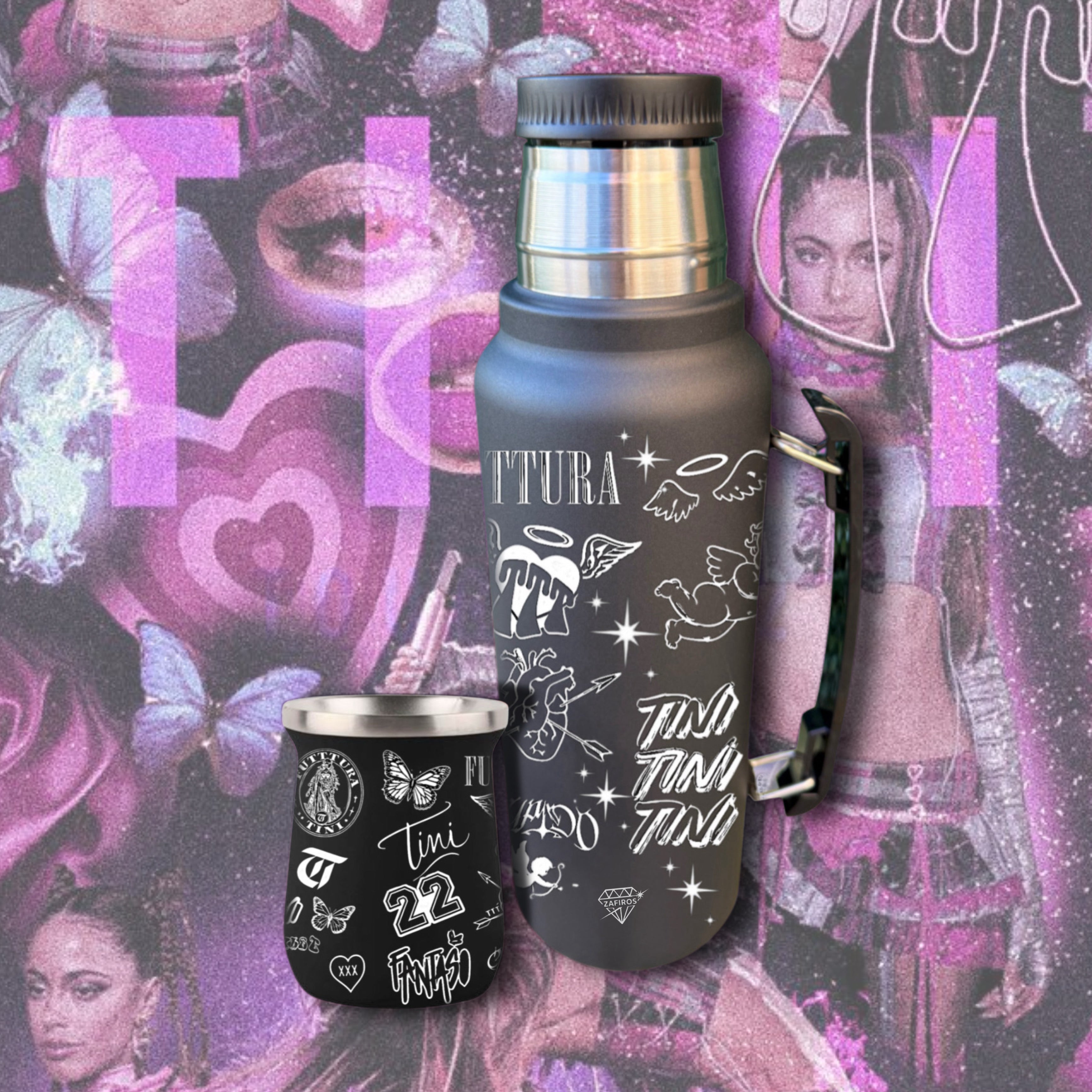 Combo Tini / Termo + Mate / acero inox.