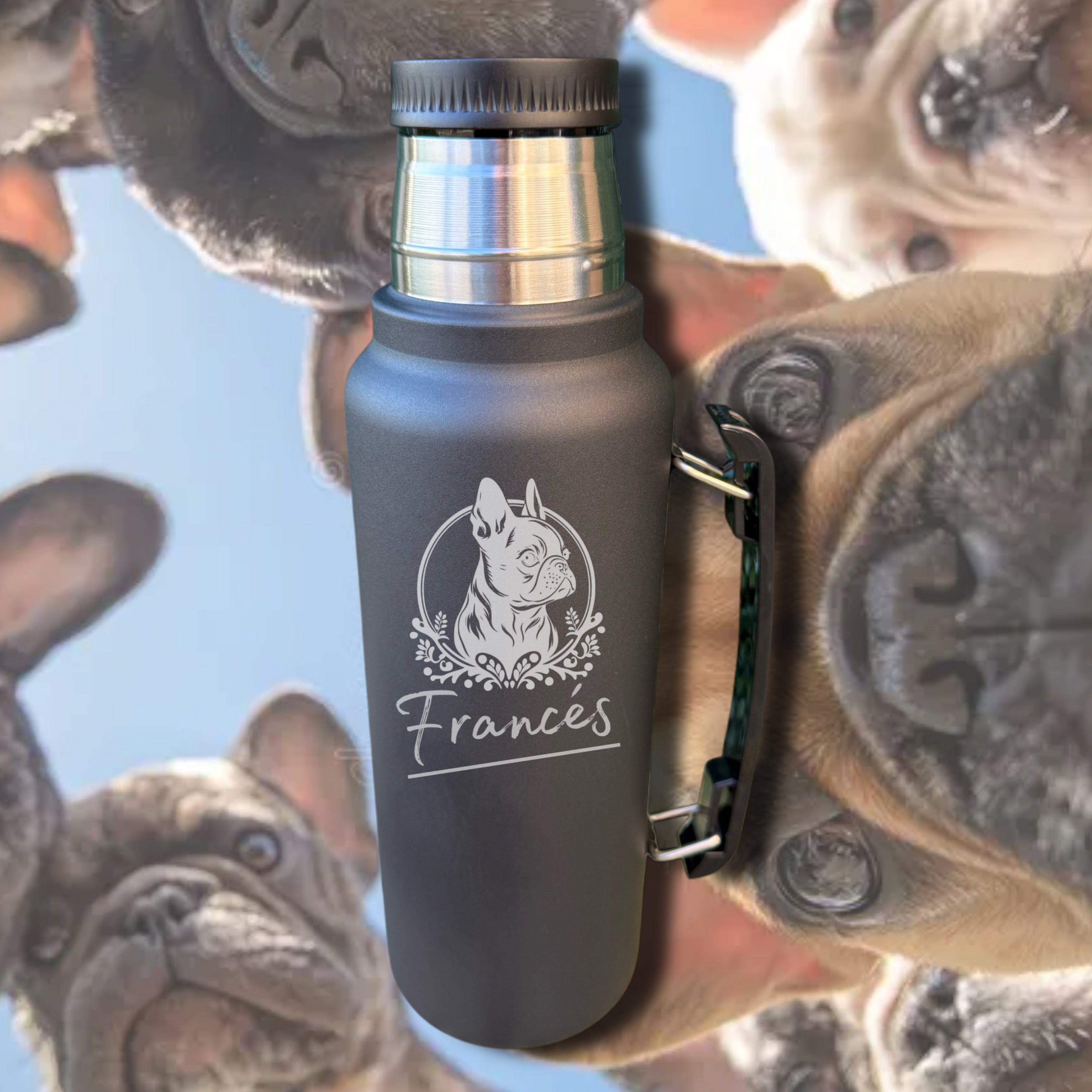 Termo Mascotas / Bull Dog Francés