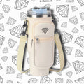 Bandolera para Vaso Trendy / Zafiros / Beige