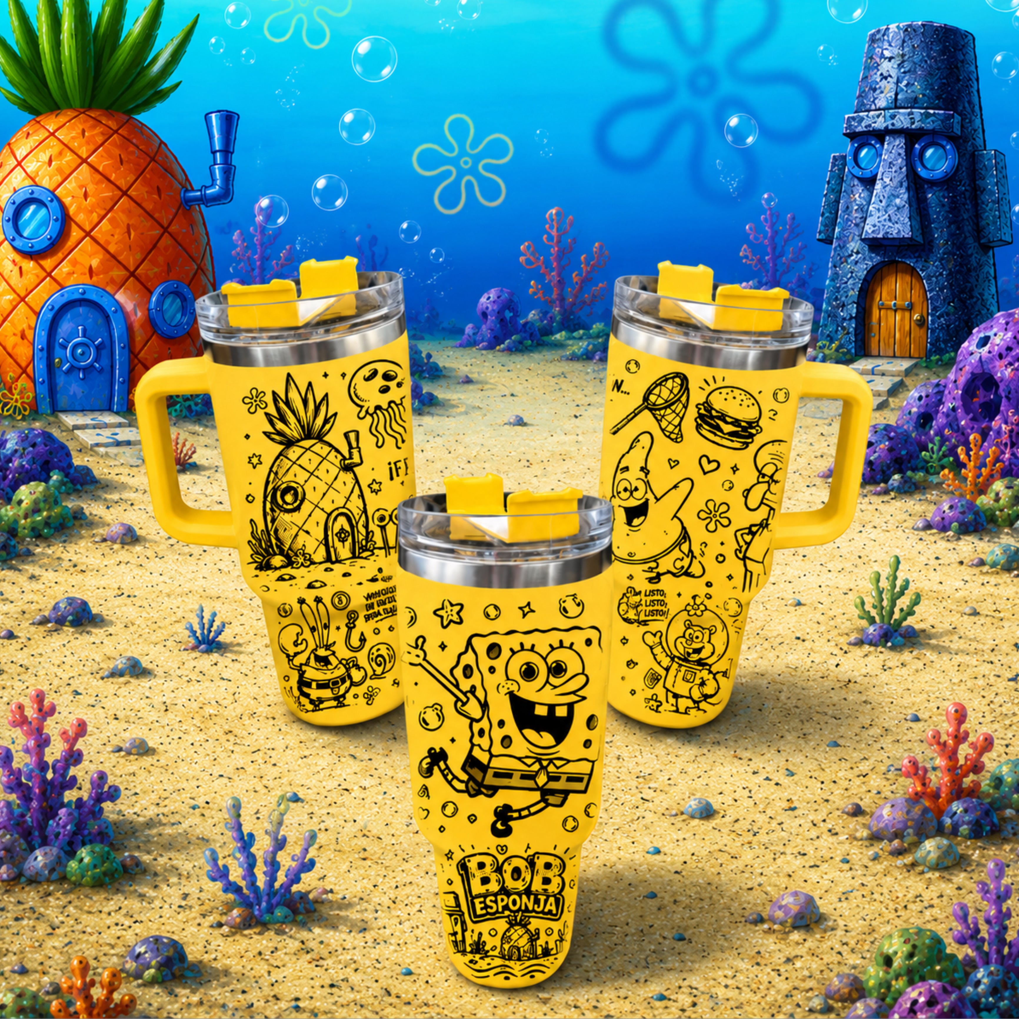 Vaso trendy / Bob Esponja / 1.2L